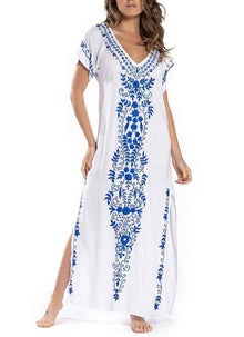 Blouse de plage imprimée pour femme Robe de plage