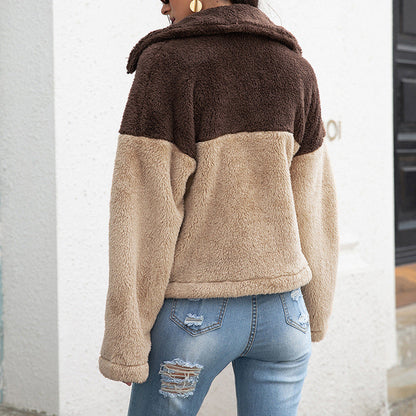 Women's Fall/Winter Color-Block Jacket