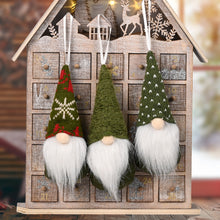 Knitted Christmas Tree Pendant Ornaments – Small Hanging Decor, 3 Styles