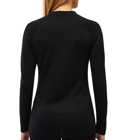 Haut à col rond Kombi B2 en mélange de mérinos pour femme 190 g Couche de base de poids moyen Taille XL