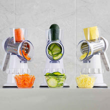 Coupe-légumes manuel 3 en 1, accessoires de cuisine, râpe pour coupe-légumes, hachoir rond, mandoline, râpe à pommes de terre, fournitures de cuisine, gadgets de cuisine