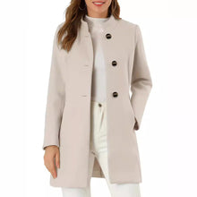 Women’s Solid Color Winter Coat – Casual Warm Long Sleeve Autumn & Winter Jacket