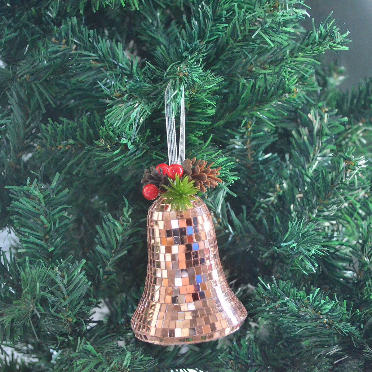 Fashionable Retro Christmas Bell Ornament