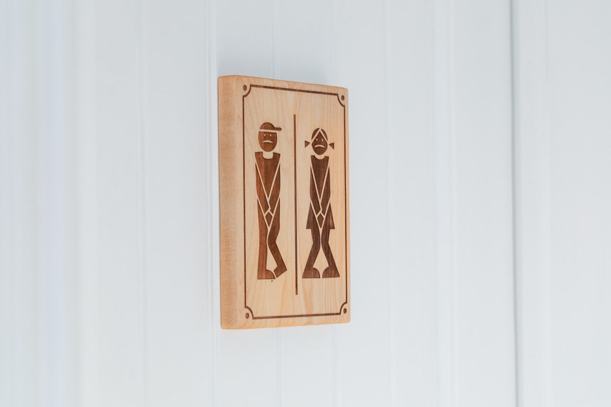 Affichage toilettes "Urgence !"