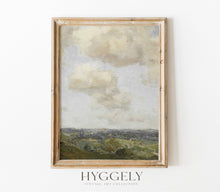 Tableau de paysage vintage Ciel et terre L0204