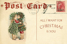 Wood Postcard - All I Want for Christmas