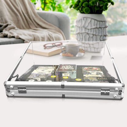 Présentoir vitrine en acrylique transparent EVORETRO pour salon professionnel