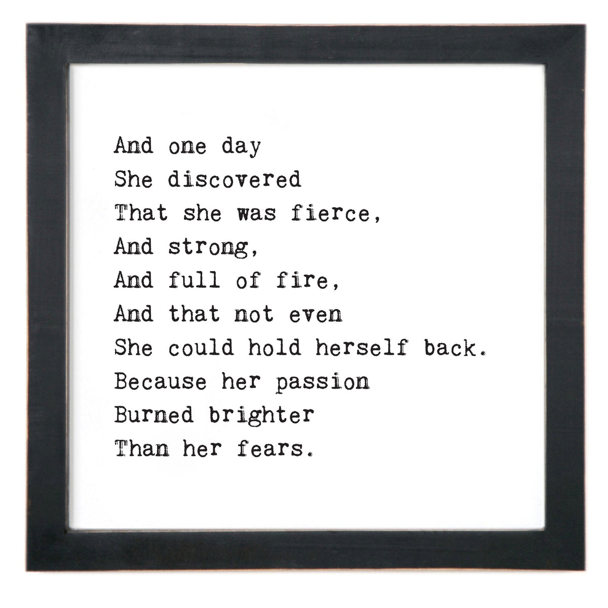 Framed Words - And One Day