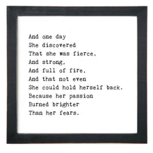 Framed Words - And One Day