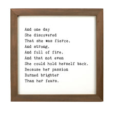 Framed Words - And One Day