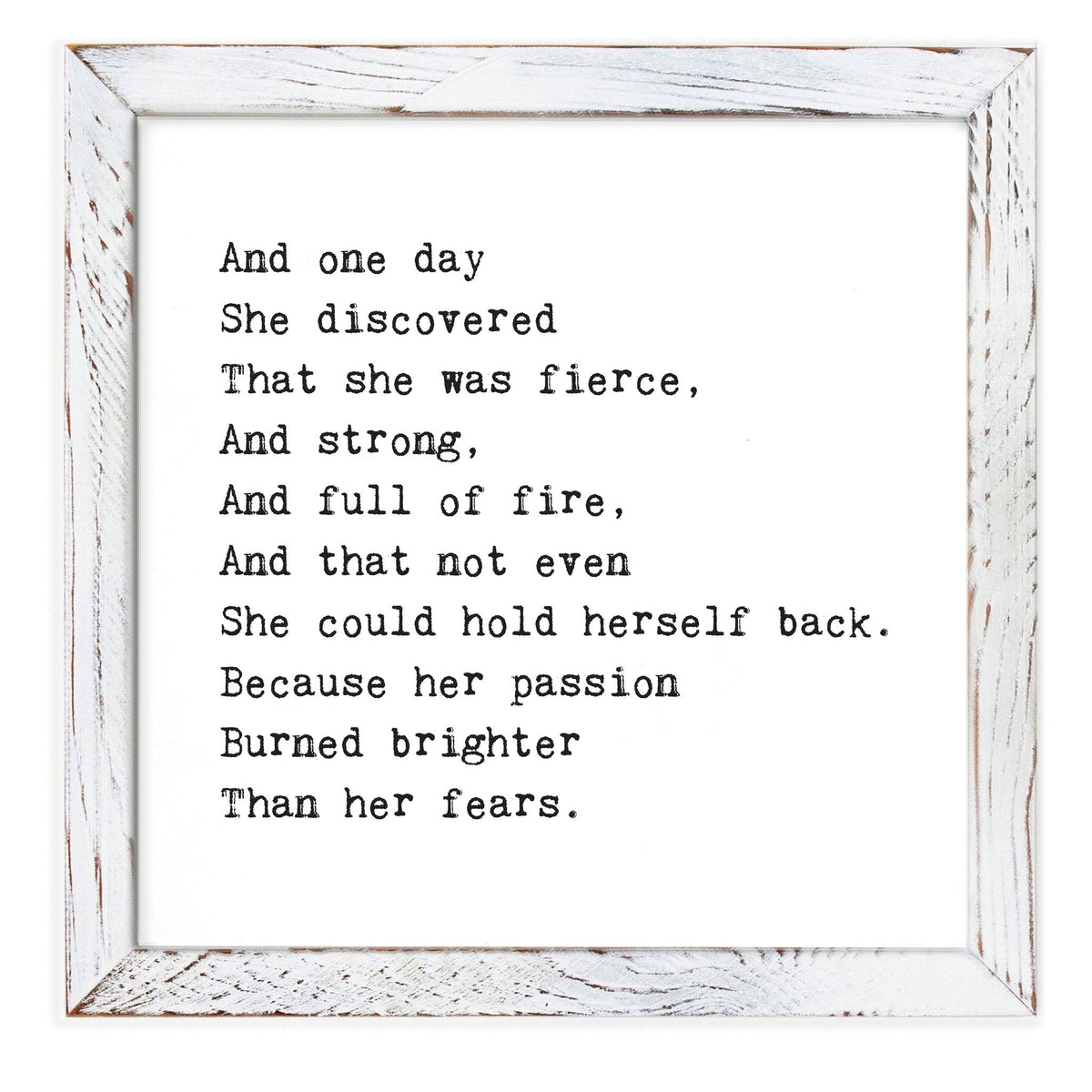 Framed Words - And One Day