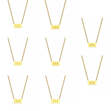Collier numéro d'ange