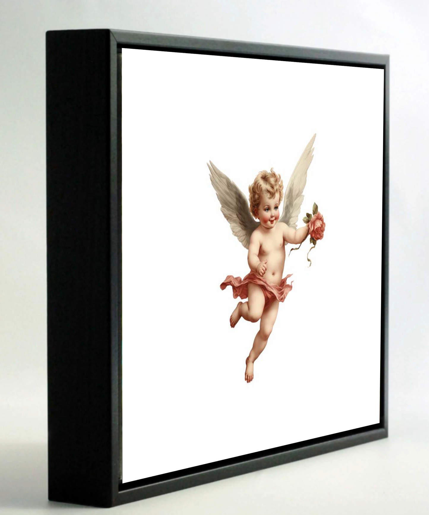 Impression sur toile – Lot de 4 encadrées (noir) à poser sur une table