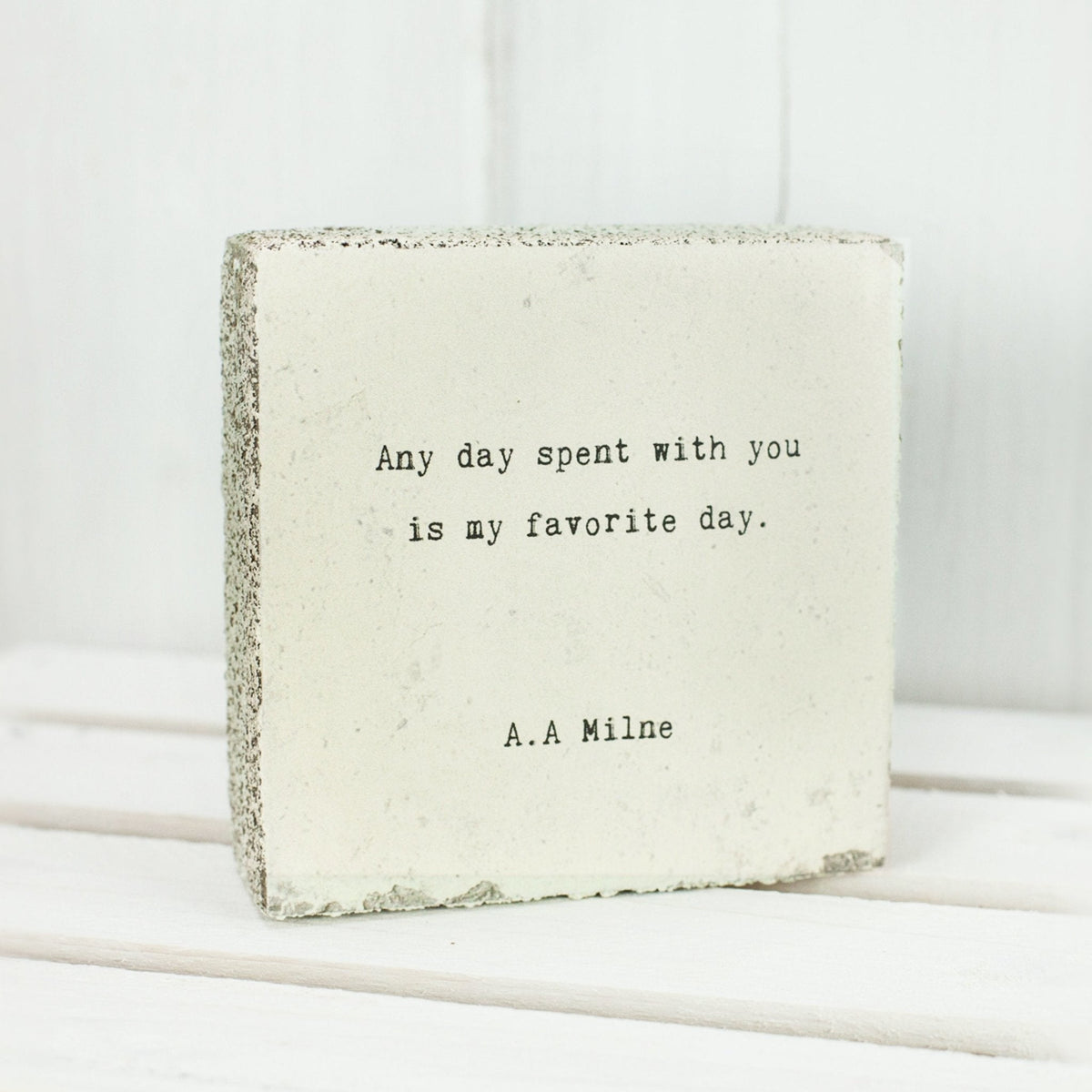 Art Block - Little Gem - Any Day Spent (A.A. Milne)