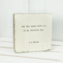Art Block - Little Gem - Any Day Spent (A.A. Milne)