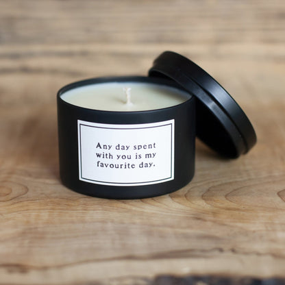 Candle - Quote - Any Day Spent With You
