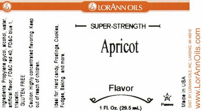 Apricot Flavoring - Super Strength Flavor 1 oz., 16 oz., 1 Gallon, 5 Gallon - Ships Free Within Canada on Orders Above CAD $199