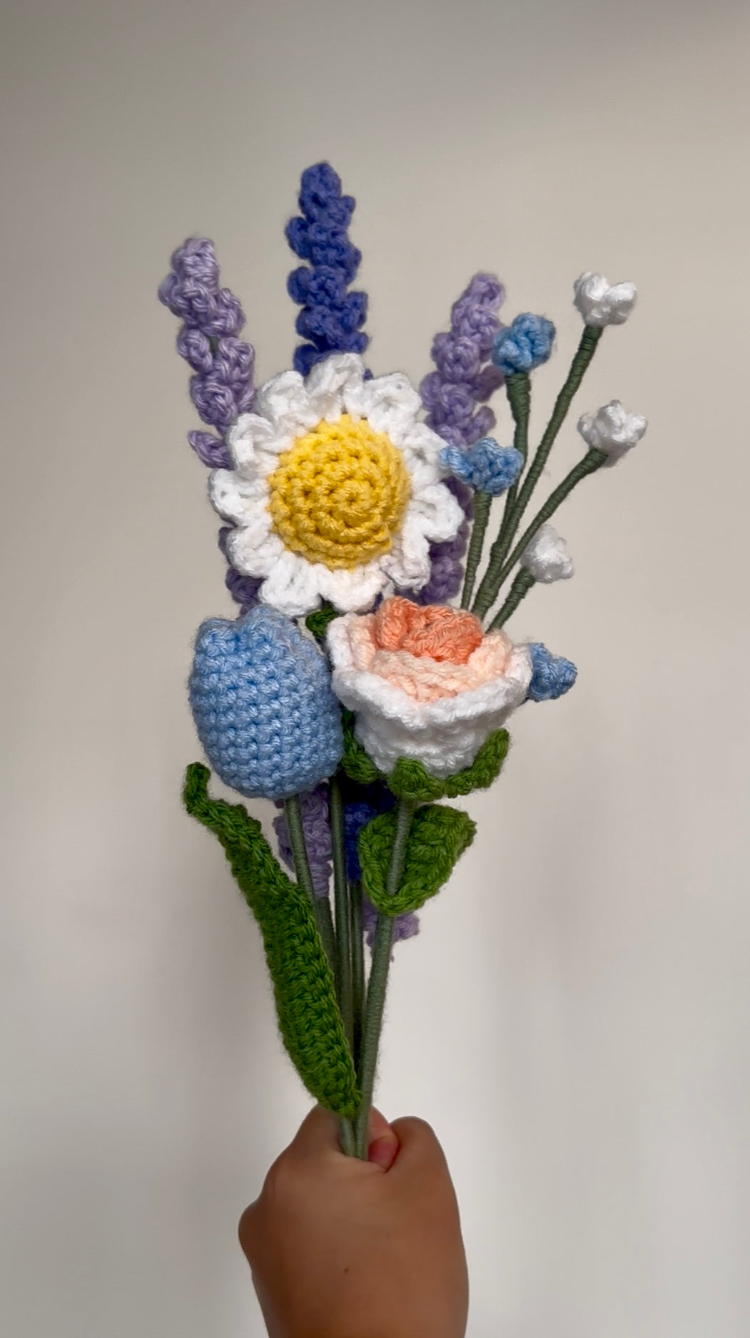 Crochet Daisy (Handmade Multi-coloured flowers)