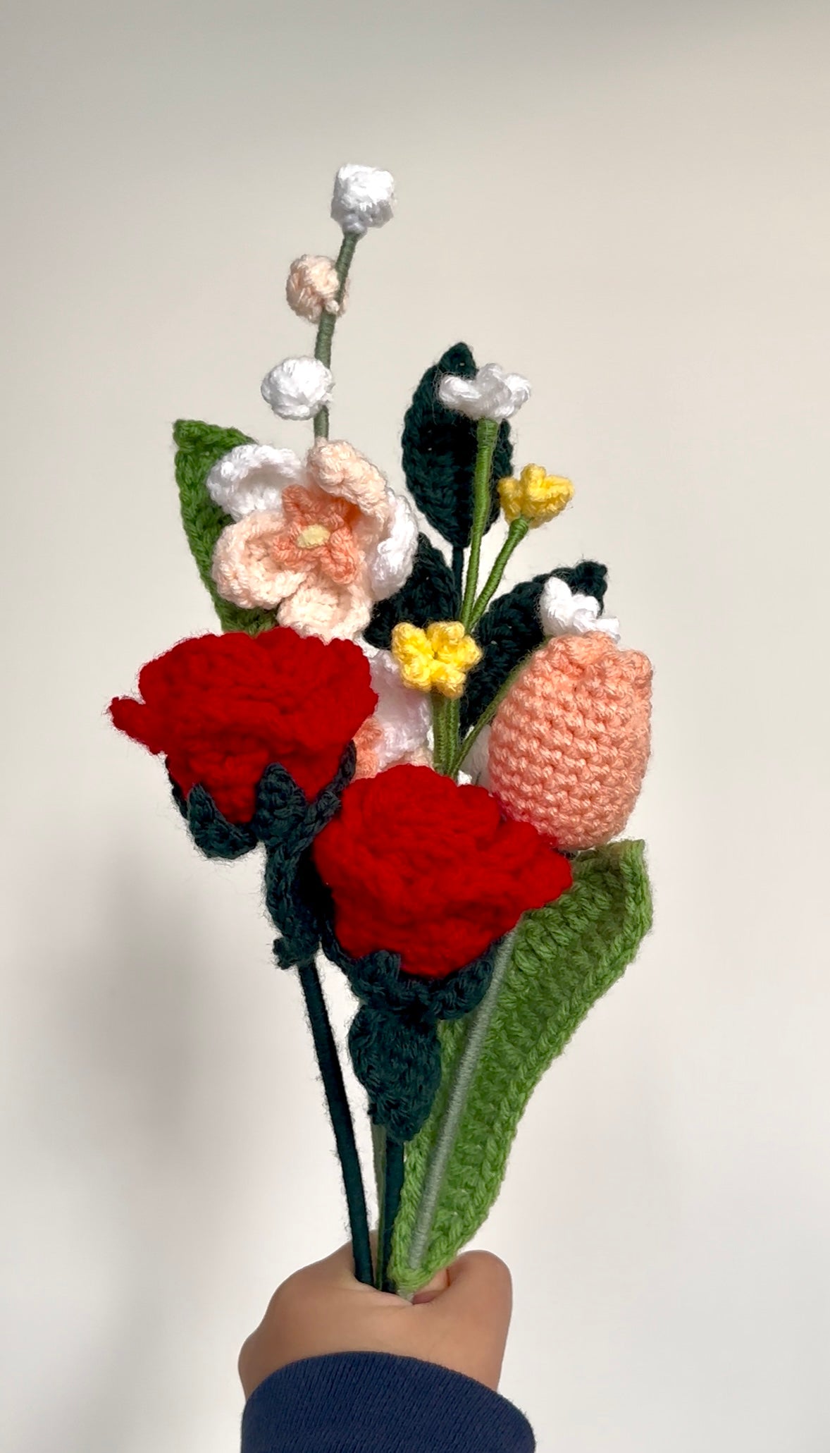 Crochet Baby's Breath (Handmade Multi-coloured flowers)