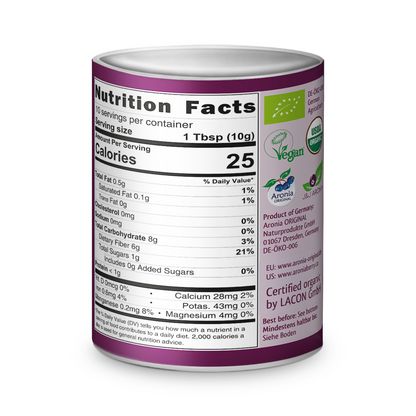 Poudre de baies d'aronia bio 100 g (3,5 oz)