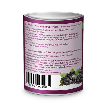 Poudre de baies d'aronia bio 100 g (3,5 oz)