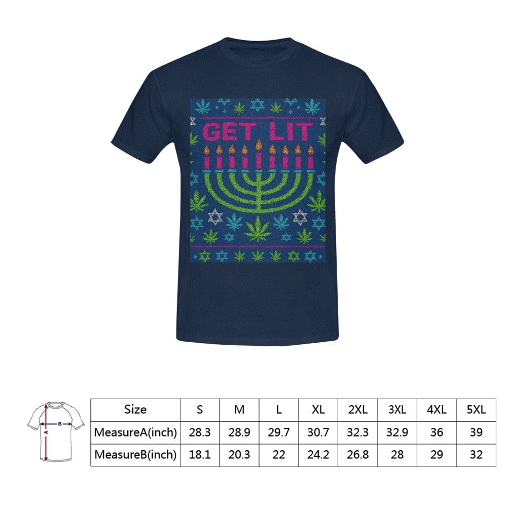 T-shirt Homme Hanoucca "Get Lit"