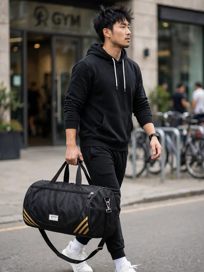 Gym Sports Duffle Bag For Men & Women | Duffel Bag with Shoes Compartment  | Weekender Bag for Men & Women