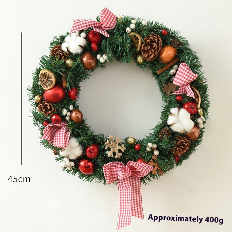 Christmas Garland Bow Christmas Door Hanging Window Decoration Christmas Decorations