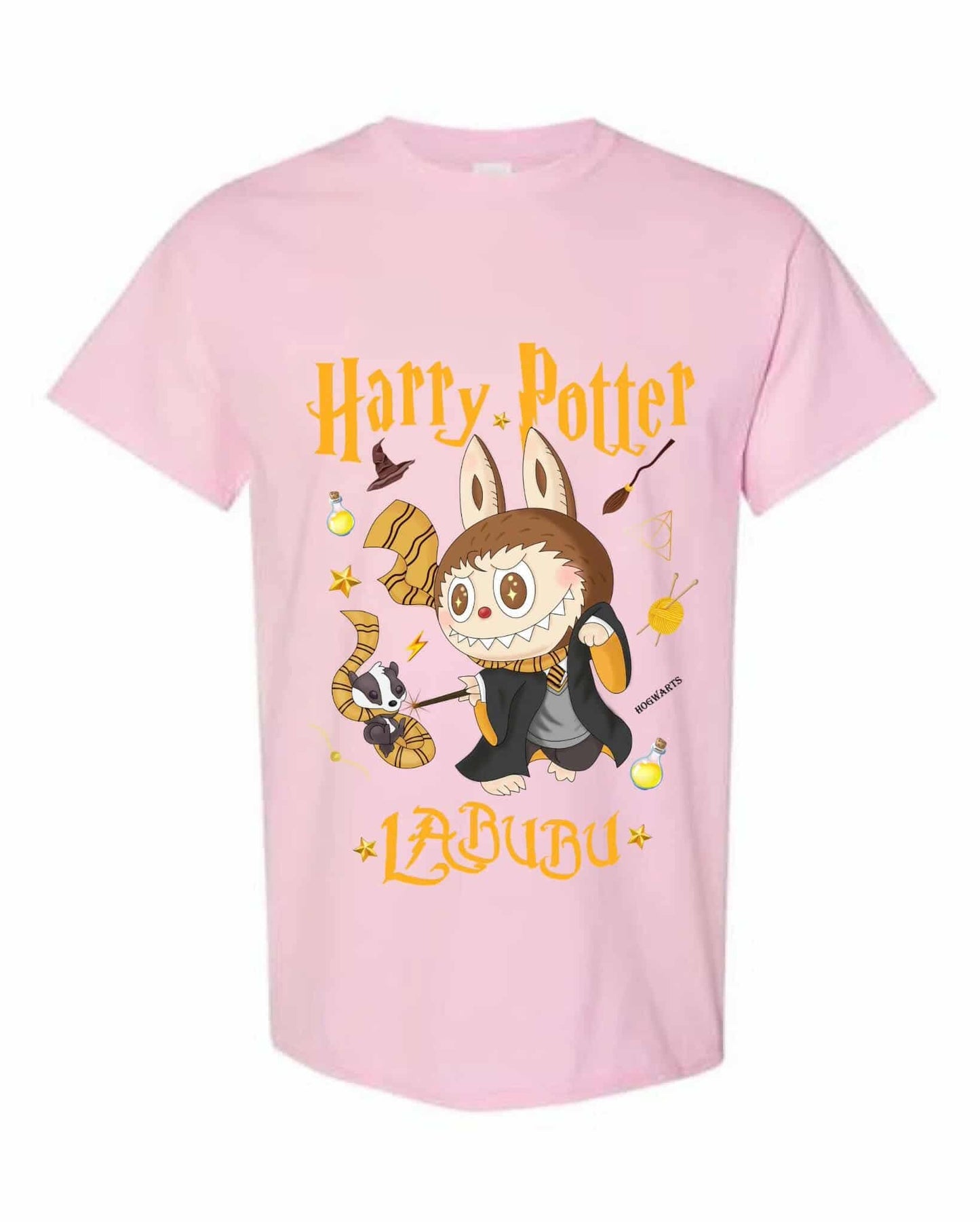 [Taille enfant] T-shirt Harry Potter Labubu – Motif sorcier mignon, 100 % coton