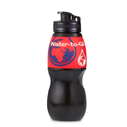 Bouteille filtrante de purification d'eau WatertoGo 75cL Élimine 99,9 % des contaminants