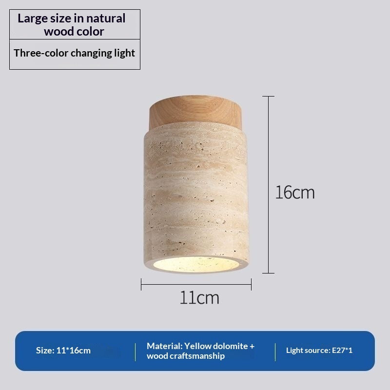 Plafonnier de style japonais tendance, forme grotte jaune, pour usage domestique