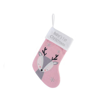 Christmas Fox Wool Stockings – Cute Plush Holiday Gift Stockings, 3 Colors