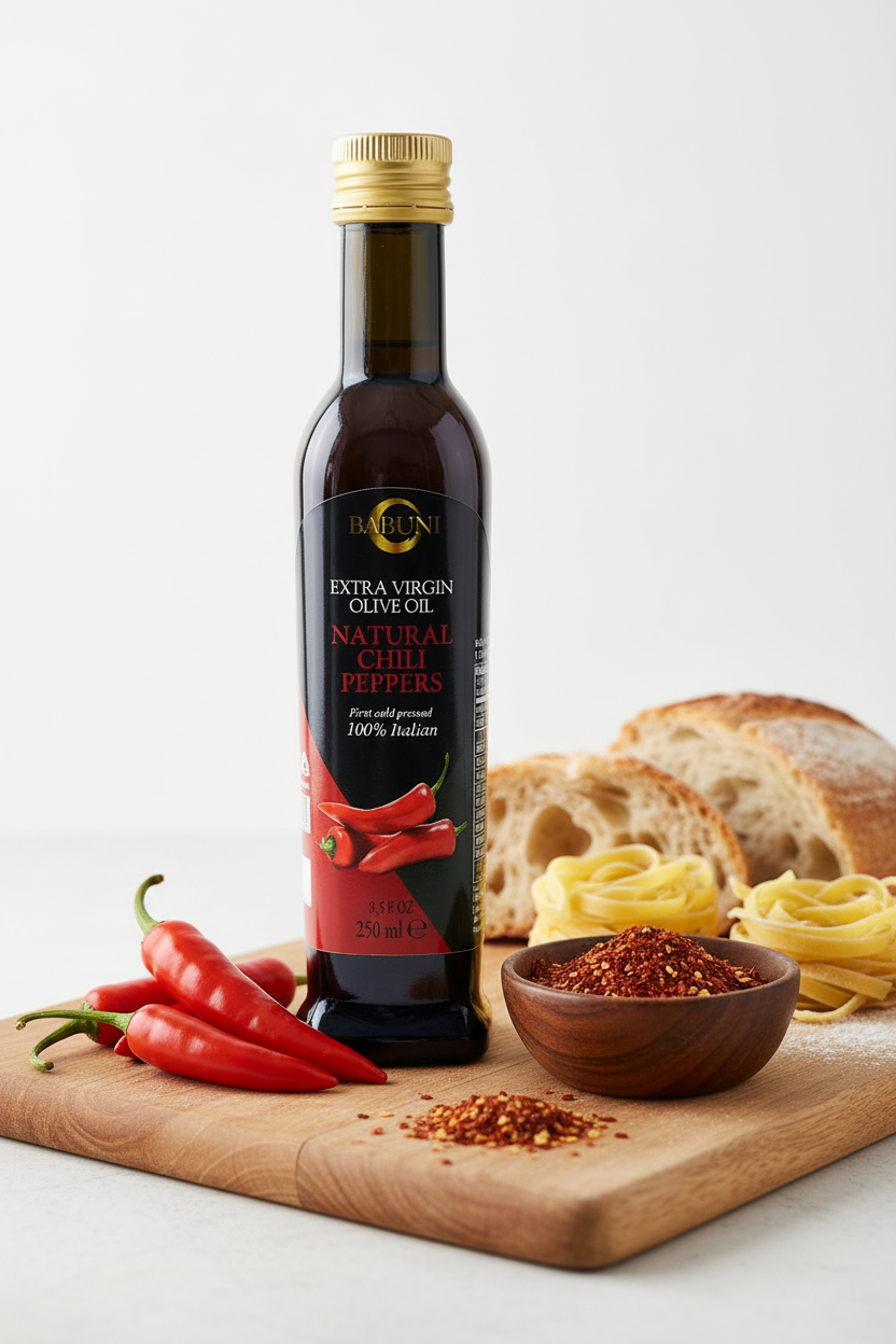 Huile d'olive extra vierge pimentée naturelle