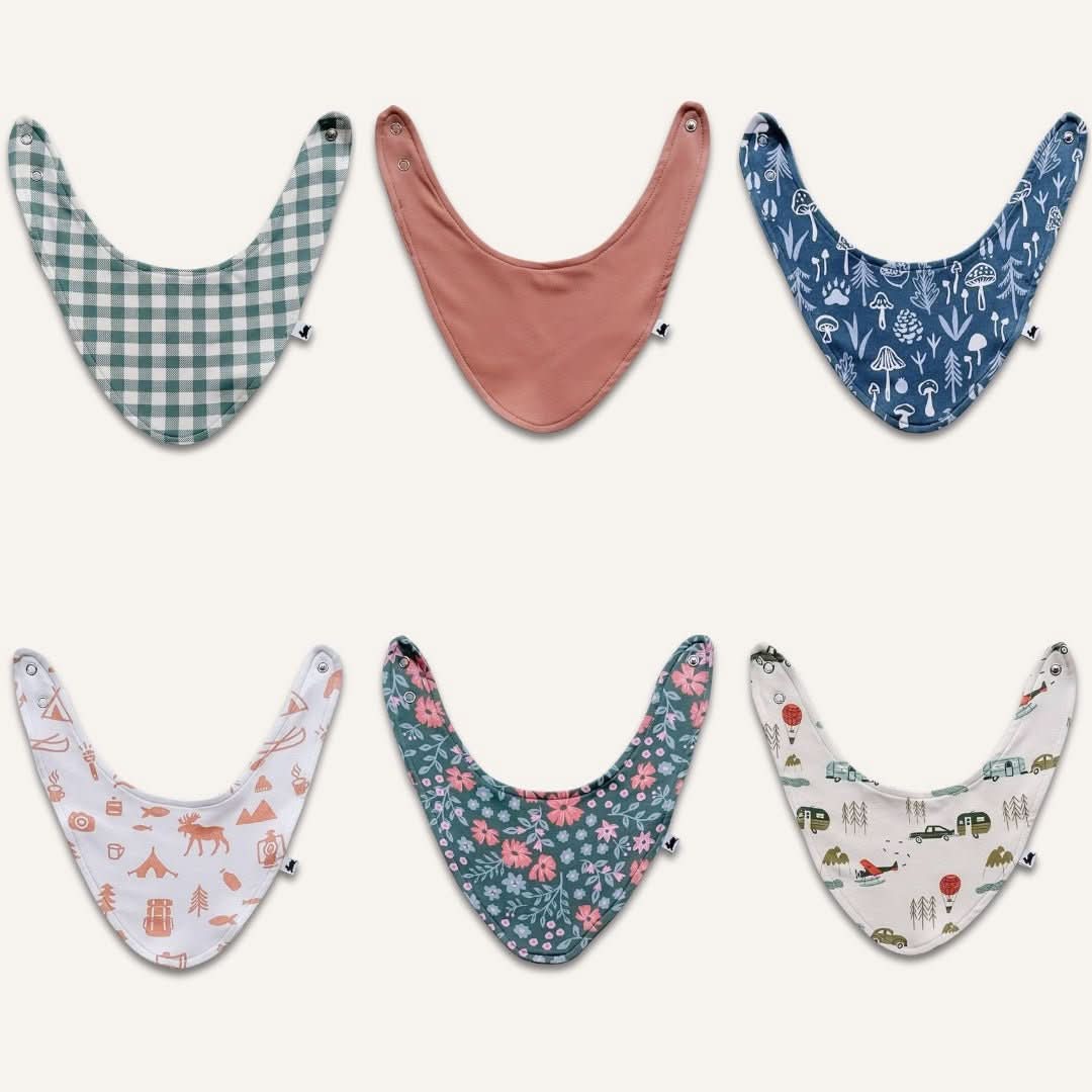 Bamboo Baby Bib | Blue Checkers