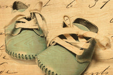 Wood Postcard - Baby Blue Shoes