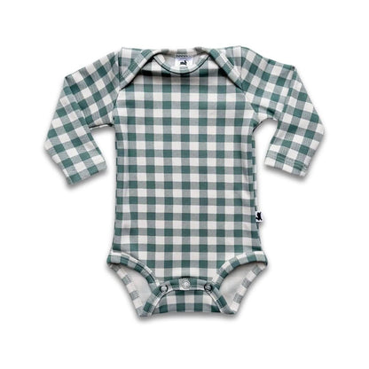 Baby Long-Sleeve Bamboo Bodysuit | Ditsy Snails