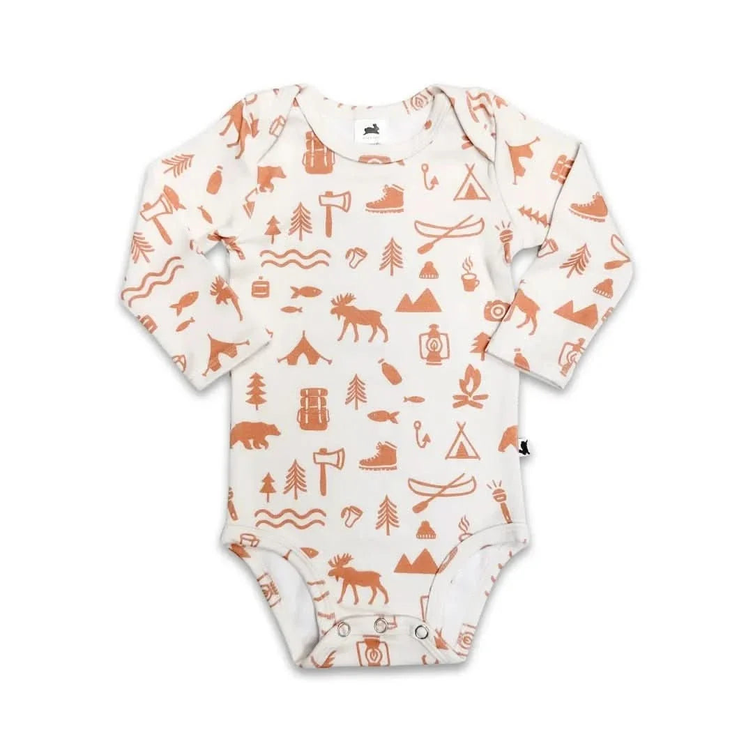 Baby Long-Sleeve Bamboo Bodysuit | Adventure
