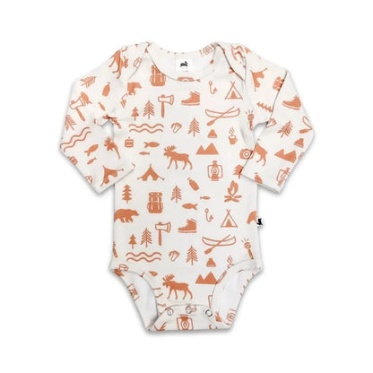 Baby Long-Sleeve Bamboo Bodysuit | Travel