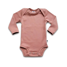 Baby Long-Sleeve Bamboo Bodysuit | Terracotta