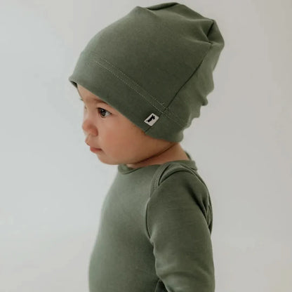 Baby Long-Sleeve Bamboo Bodysuit | Terracotta
