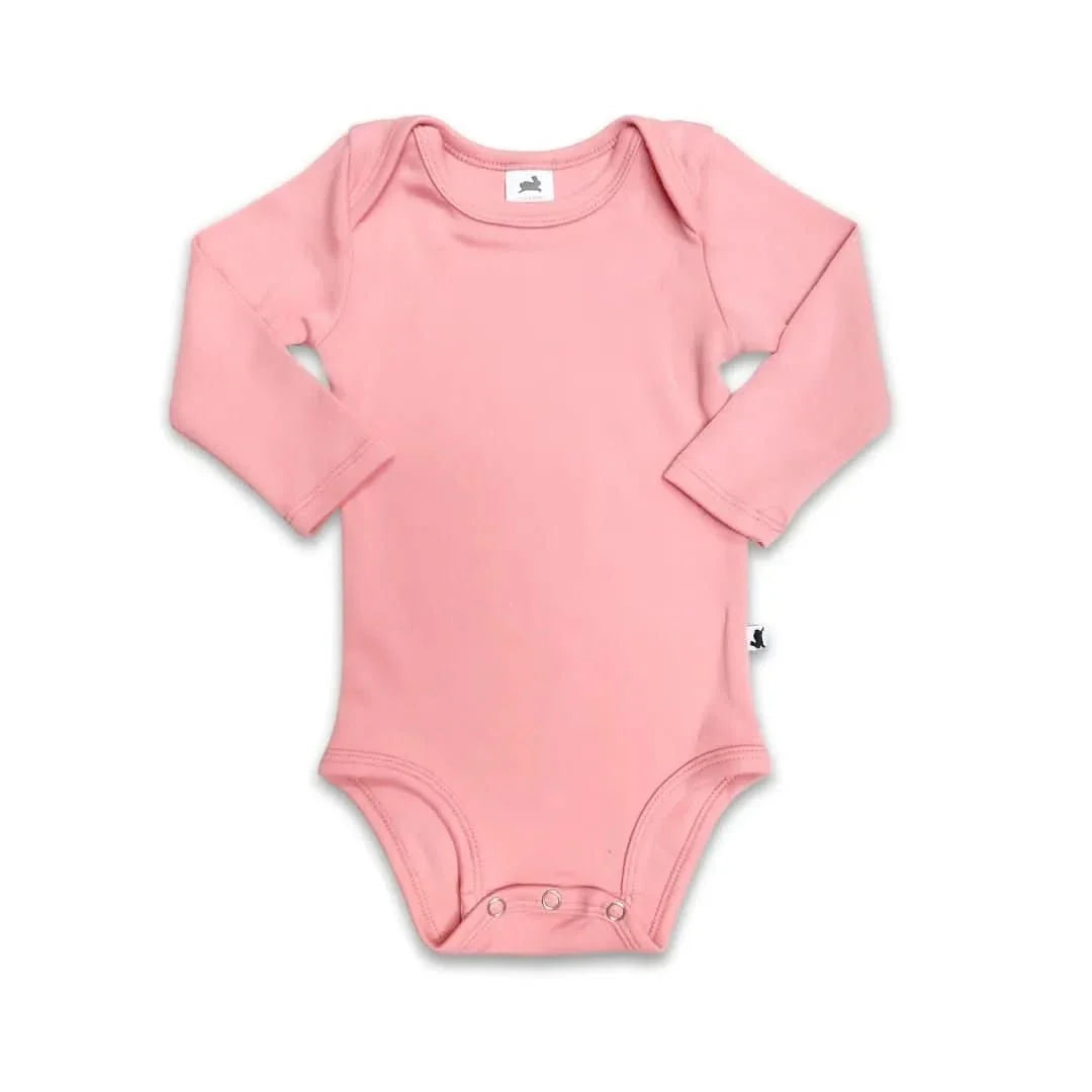 Baby Long-Sleeve Bamboo Bodysuit | Burnt Brick