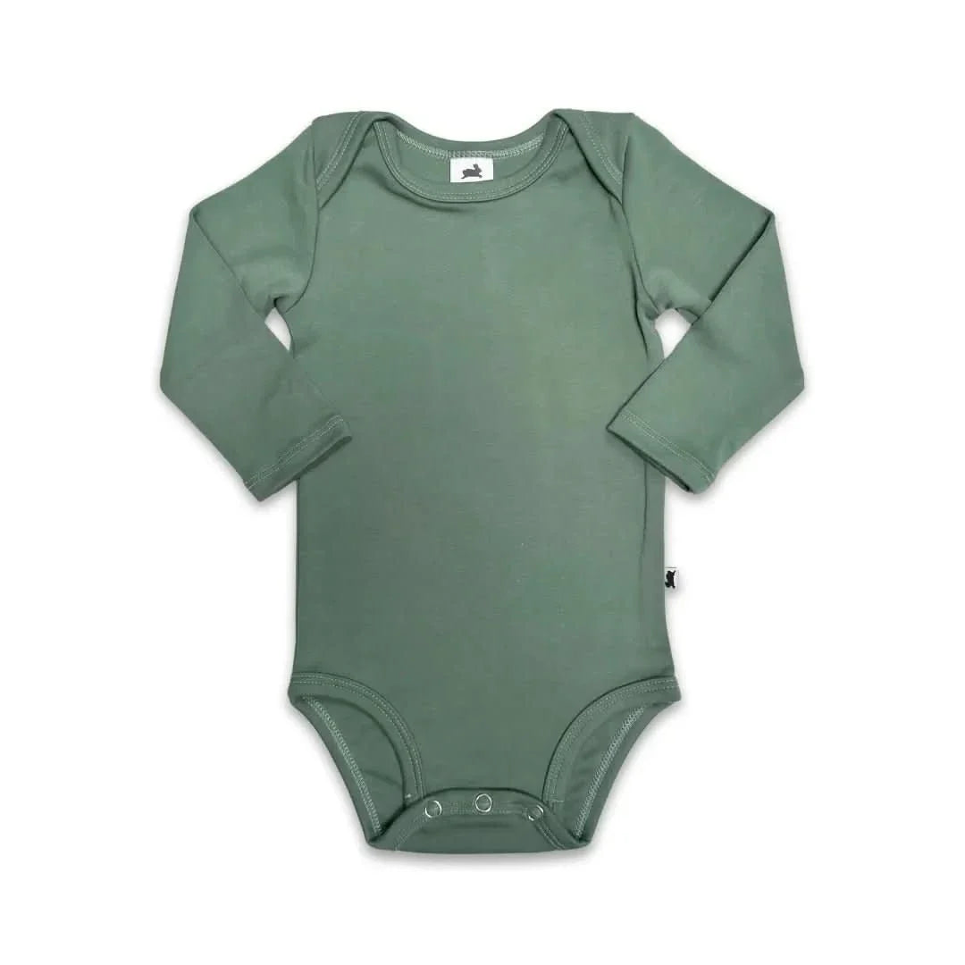 Baby Long-Sleeve Bamboo Bodysuit | Terracotta