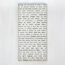 Typewriter Sign - Baby
