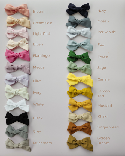 *Nouvelles Couleurs* Nœud Fait Main | 24 Couleurs Disponibles