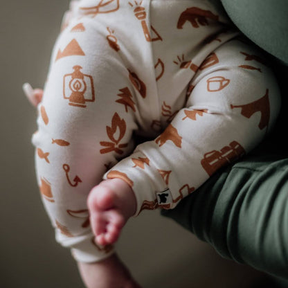 Baby Bamboo Leggings | Rainbow Stripe