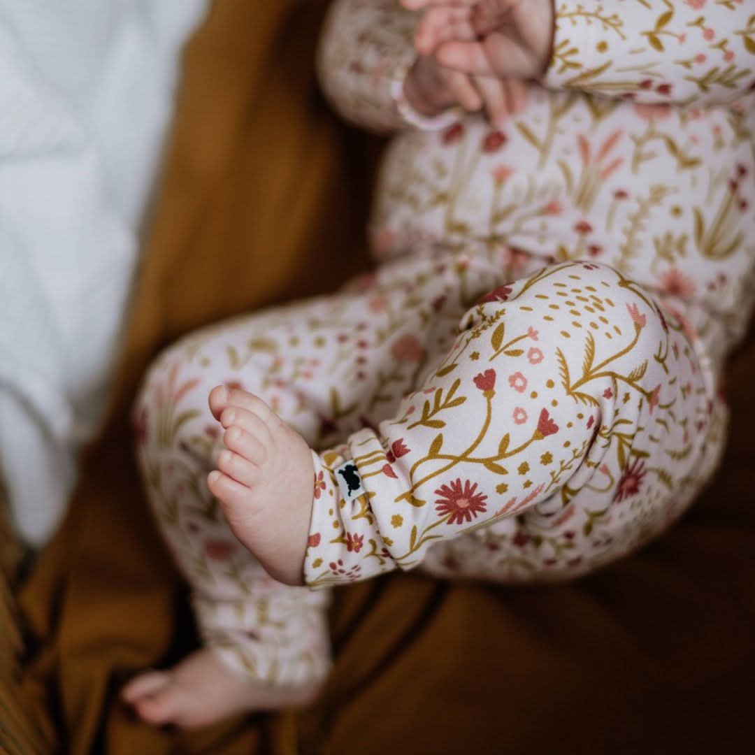 Baby Bamboo Leggings | Blue Checkers