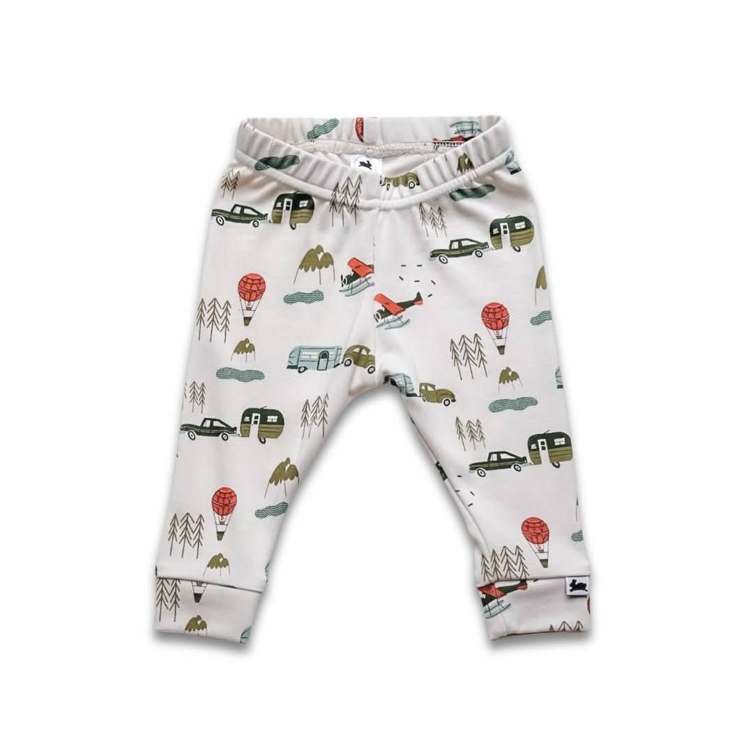 Baby Bamboo Leggings | Rainbow Stripe