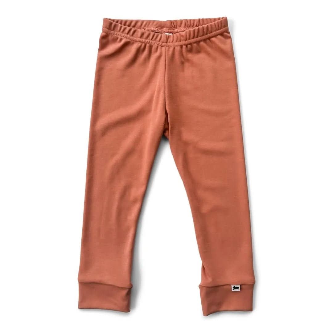 Baby Bamboo Leggings | Burnt Brick