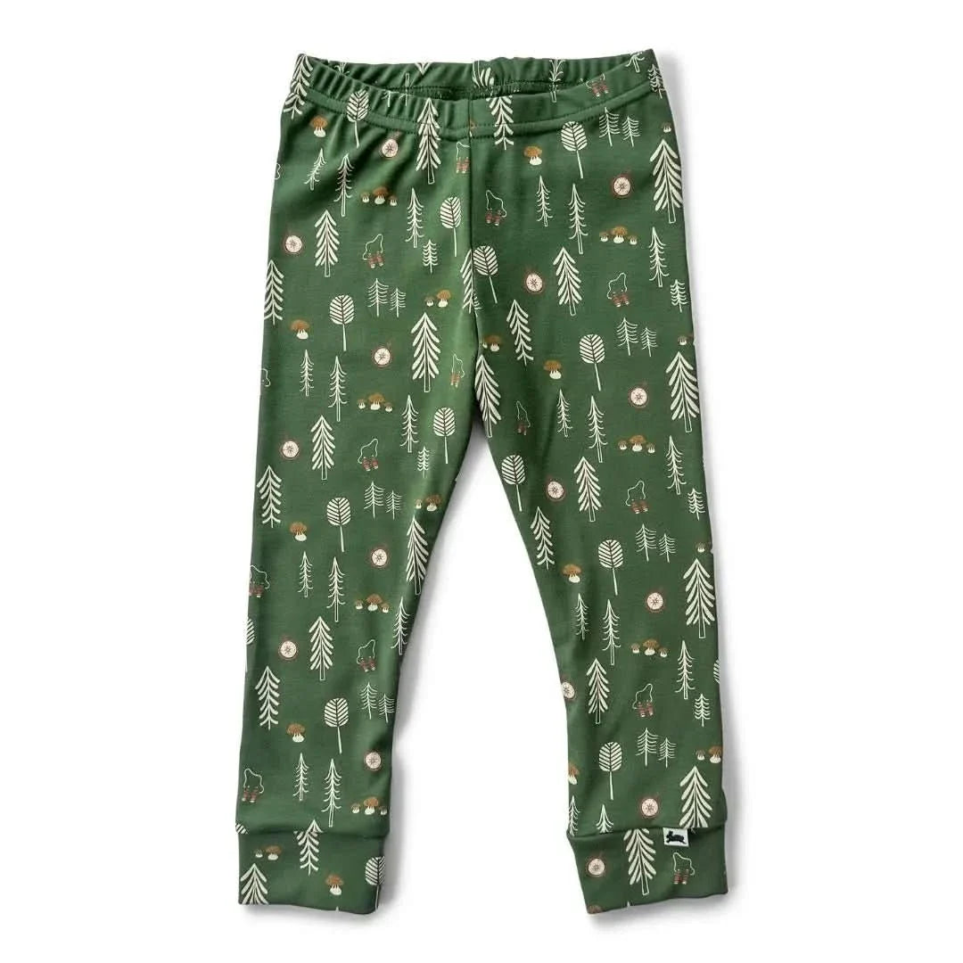 Baby Bamboo Leggings | Bison Plaid