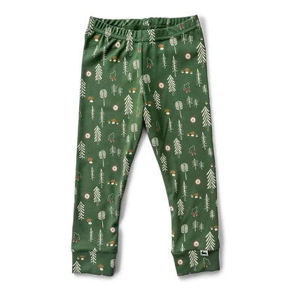 Baby Bamboo Leggings | Eucalyptus Gingham